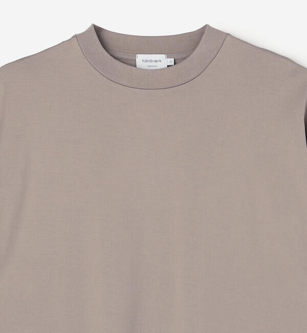 handvaerk「handvaerk | 60/2 ビッグクルーネックTシャツ SOLID MEN」|Tシャツ・カットソー|