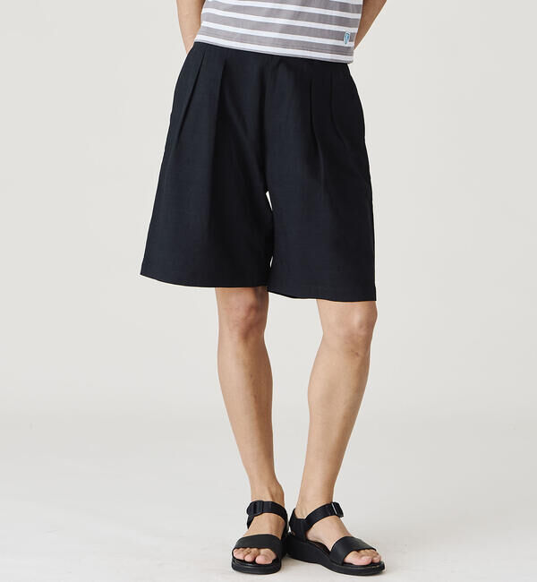 DANTON「DANTON | 2タックショーツ WOMEN」|その他|BLACK