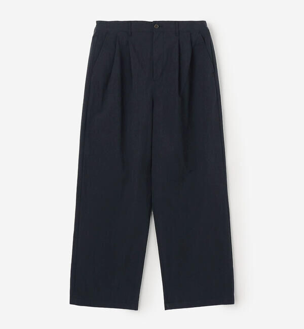 DANTON「DANTON | コットンナイロンツイル 2タックワイドイージーパンツ MEN」|チノ|