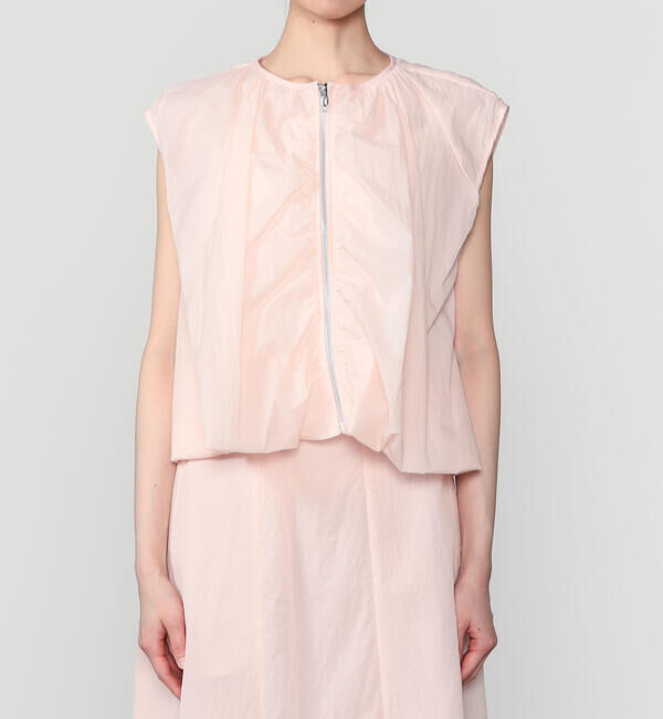  「eunoia | ナイロン ジップベスト WOMEN」|シャツ・ブラウス|