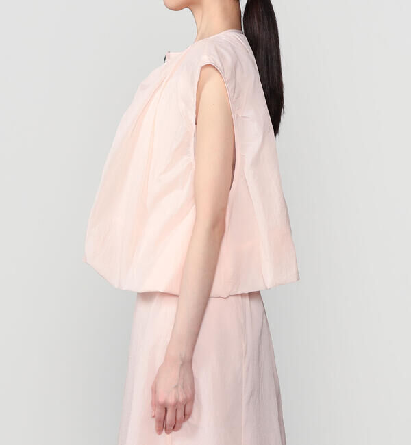  「eunoia | ナイロン ジップベスト WOMEN」|シャツ・ブラウス|