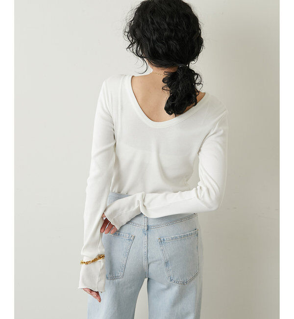  「Vバックシャンテレコカットソー」|Tシャツ・カットソー|