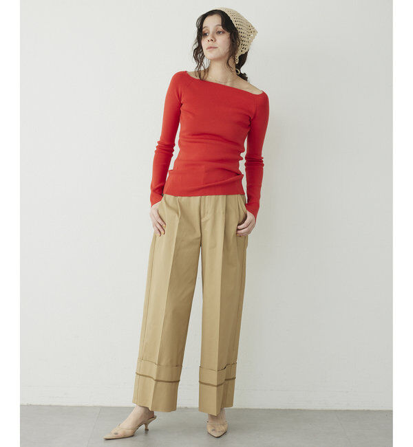 THE PAUSE「【THE PAUSE】オフショルニットプルオーバー」|ニット・セーター|