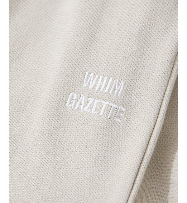  「ロゴ裏毛ワイドパンツ」|チノ|