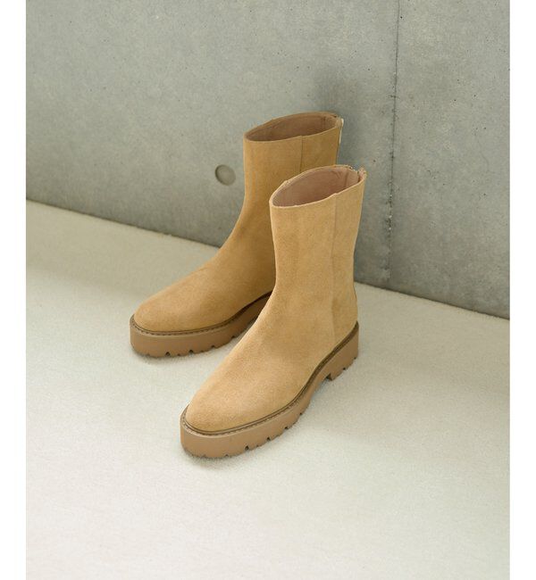 Hoaw.「【Hoaw.】バックZIPショートブーツ」|ショートブーツ|