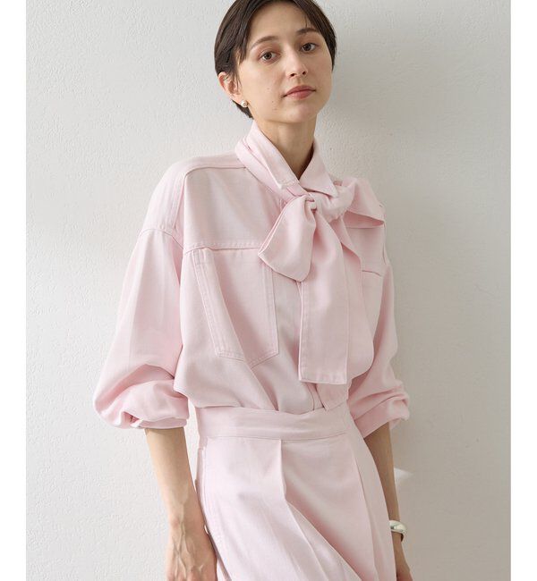  「デニムボウタイシャツ」|シャツ・ブラウス|