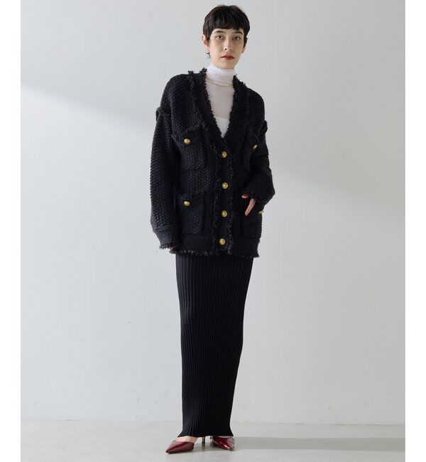  「ミックスヤーンニットツイードジャケット」|その他|