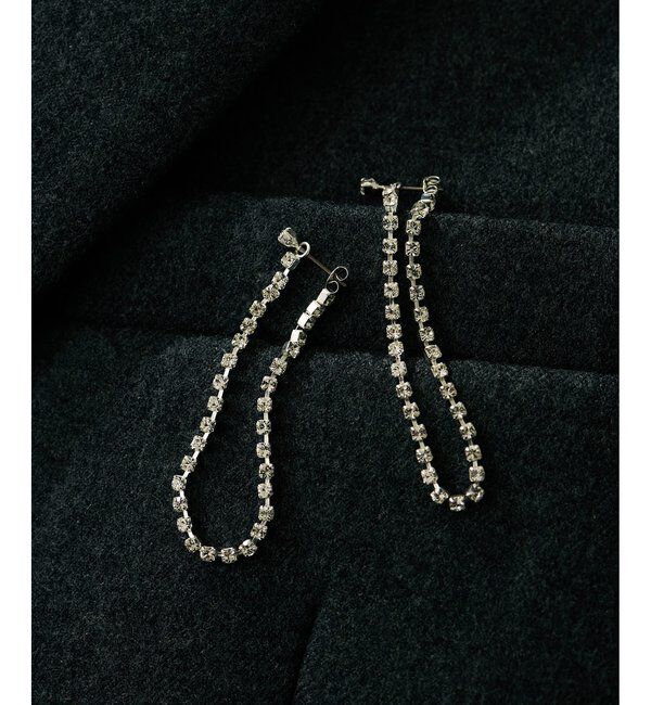  「【インフルエンサーコラボ】ビジューアレンジピアスSV」|リング|シルバー