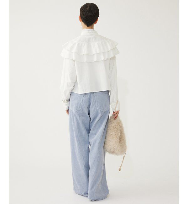 THE PAUSE「【THE PAUSE】フリルショートシャツ」|シャツ・ブラウス|