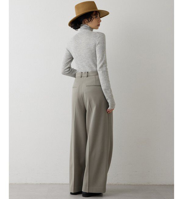  「ワイドタックパンツ」|チノ|