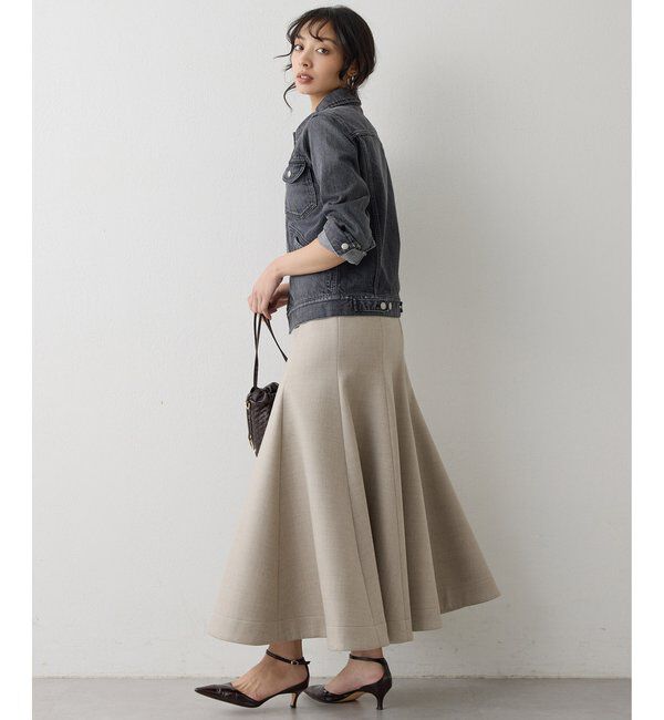  「ボンディングウールスカート」|スカート|