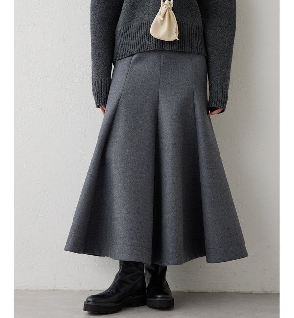  「ボンディングウールスカート」|スカート|