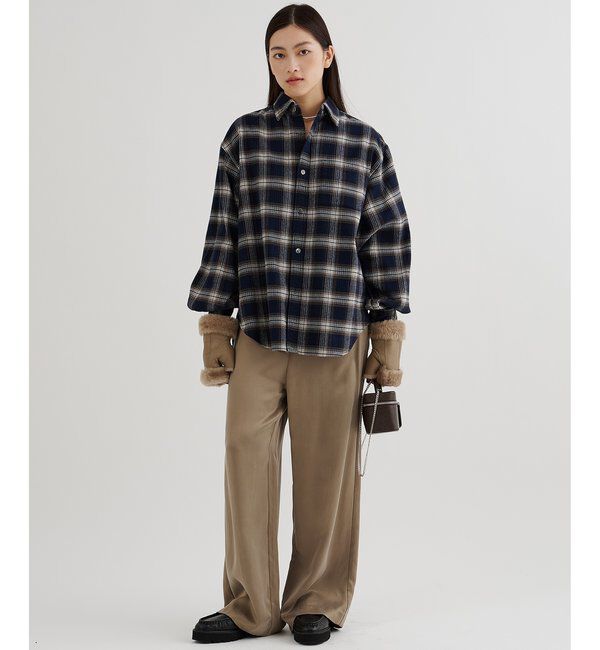  「ピケチェックシャツ」|シャツ・ブラウス|