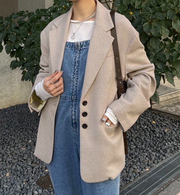  「Q.anos フレアデニムロンパース」|ワンピース|