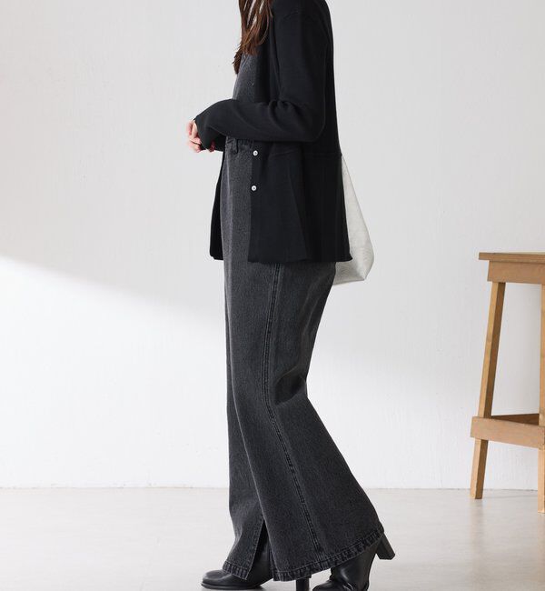  「Q.anos フレアデニムロンパース」|ワンピース|