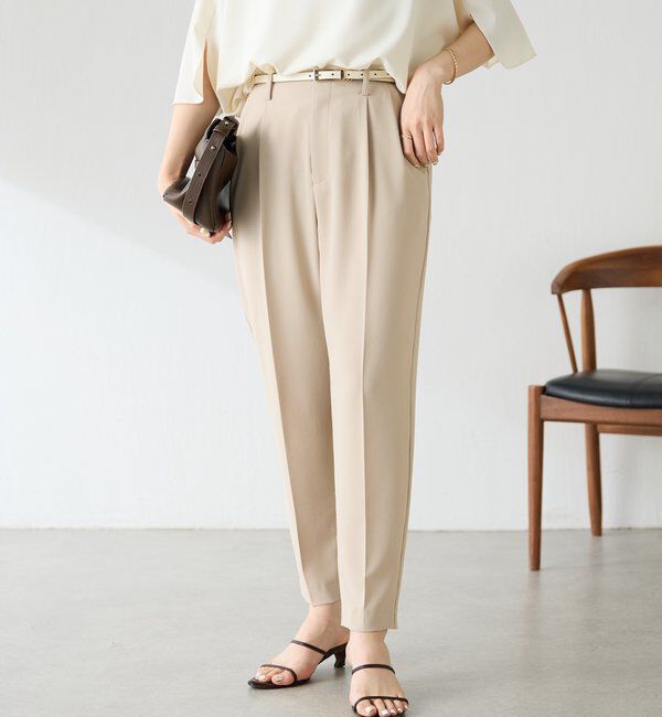  「ジャージスリムテーパードパンツ/セレモニー」|チノ|