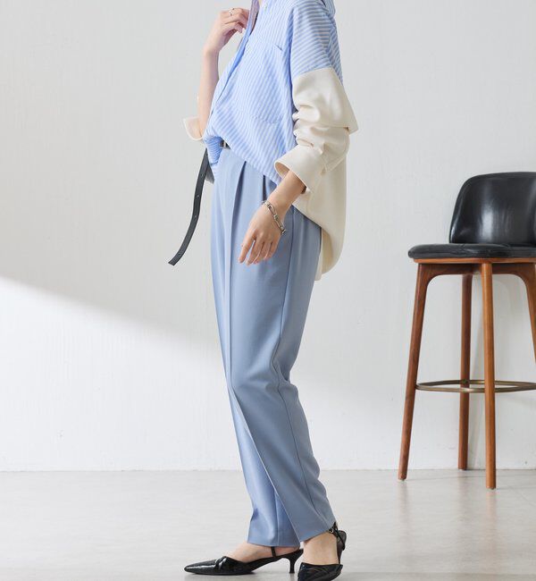  「ジャージスリムテーパードパンツ/セレモニー」|チノ|