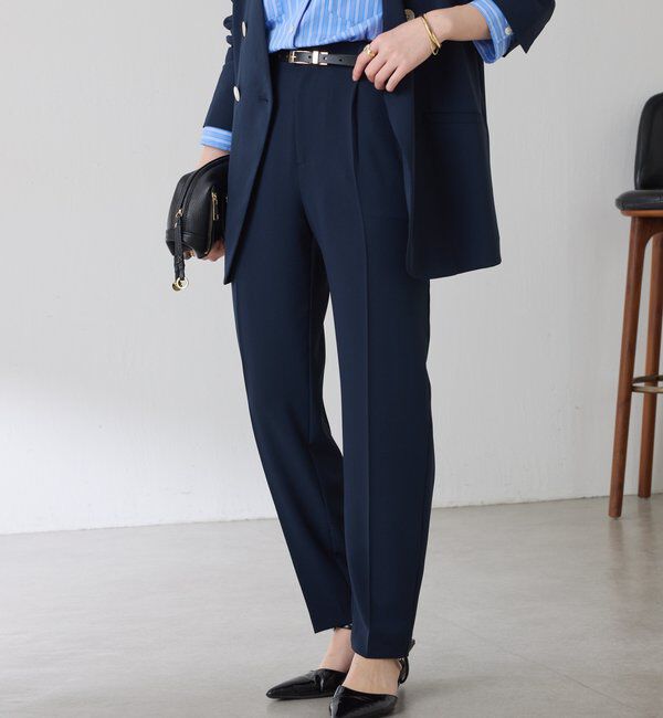  「ジャージスリムテーパードパンツ/セレモニー」|チノ|