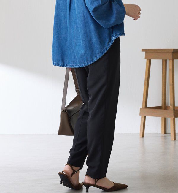  「ジャージスリムテーパードパンツ/セレモニー」|チノ|