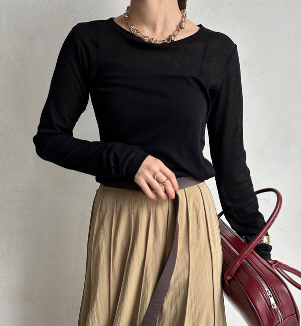  「【新色追加】コットンシアーTEE」|Tシャツ・カットソー|