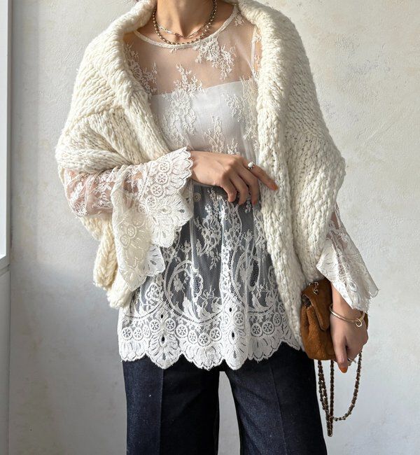  「レースフレアブラウス」|シャツ・ブラウス|