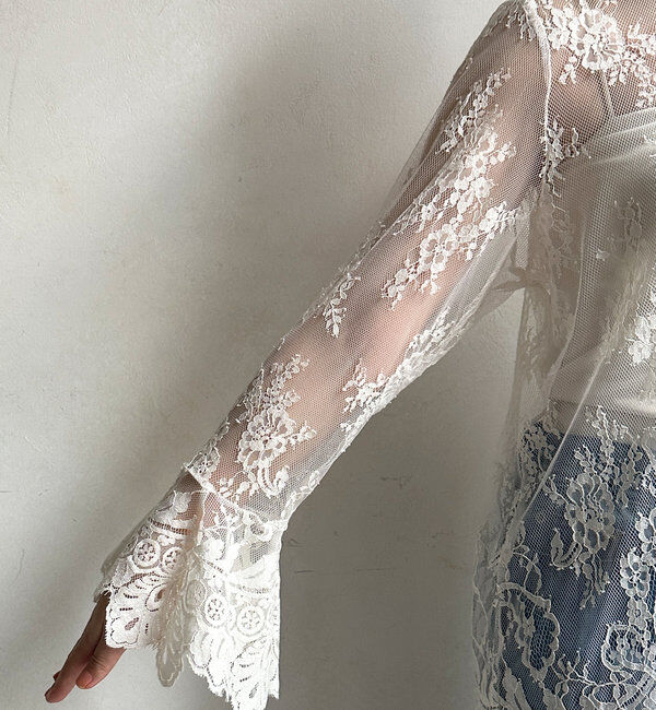  「レースフレアブラウス」|シャツ・ブラウス|