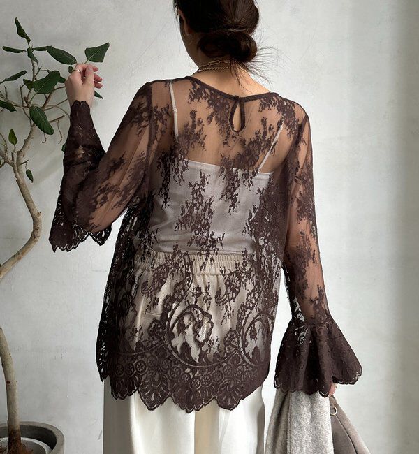  「レースフレアブラウス」|シャツ・ブラウス|