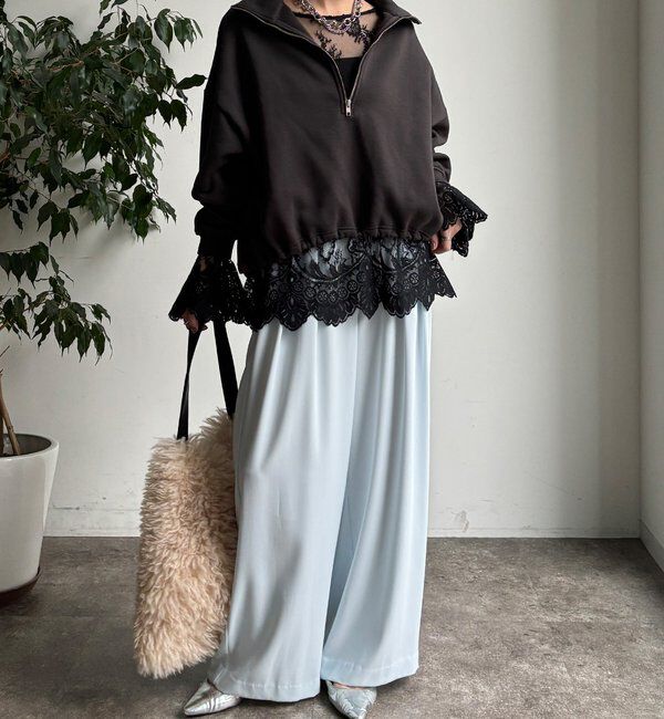  「レースフレアブラウス」|シャツ・ブラウス|