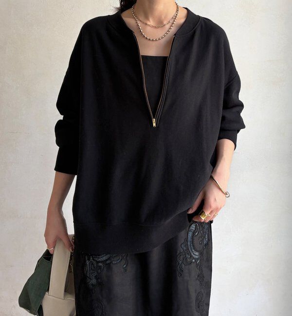  「【新色追加】【インフルエンサー OKOCHI企画】ハーフジップスウェット」|Tシャツ・カットソー|