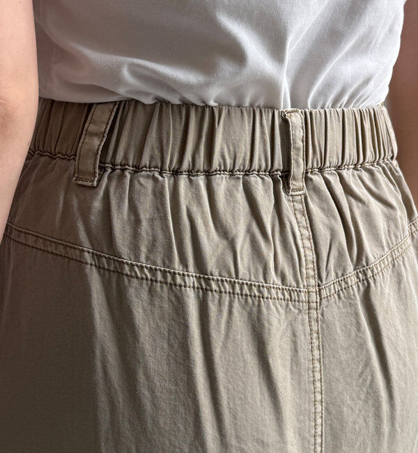  「綿リヨセルピグメント加工カーゴスカート」|スカート|