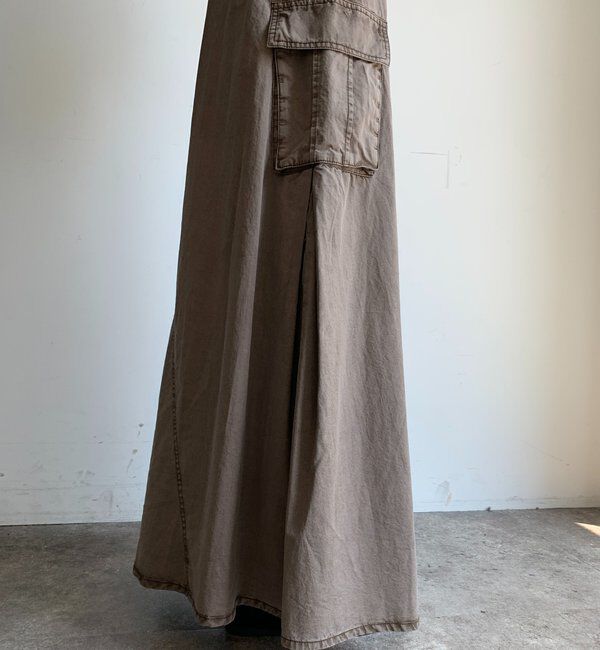  「綿リヨセルピグメント加工カーゴスカート」|スカート|