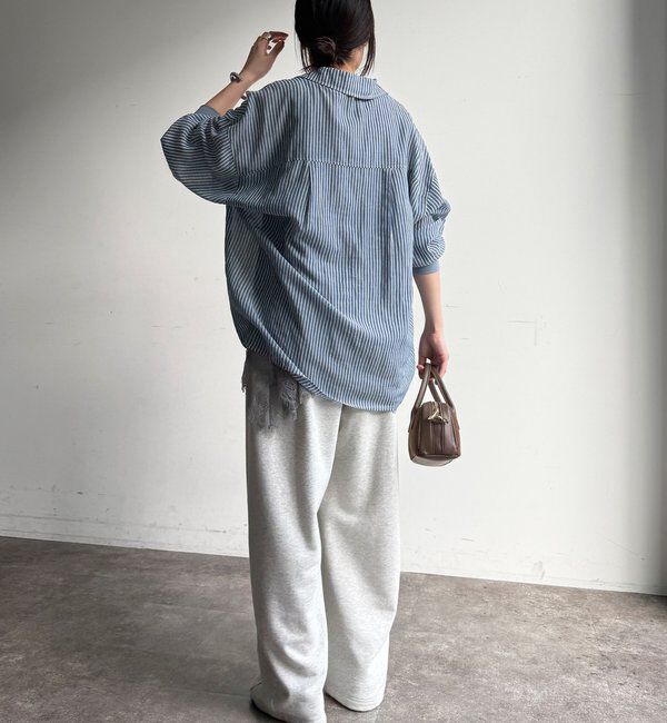  「袖リブシアーデニムシャツ」|シャツ・ブラウス|