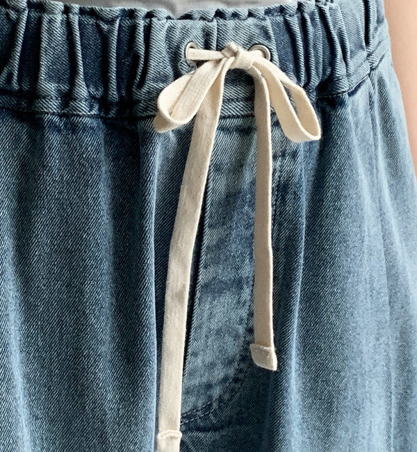  「デニムワイドイージーパンツ」|デニム|