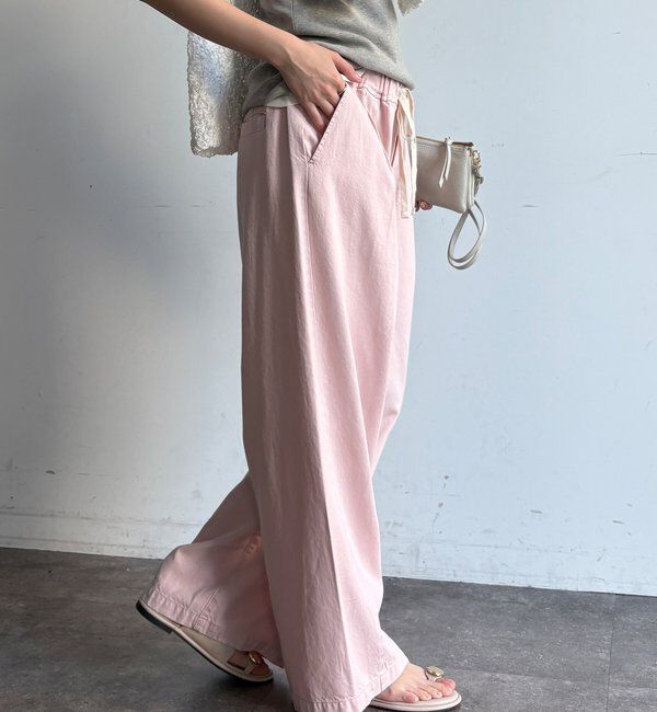  「デニムワイドイージーパンツ」|デニム|