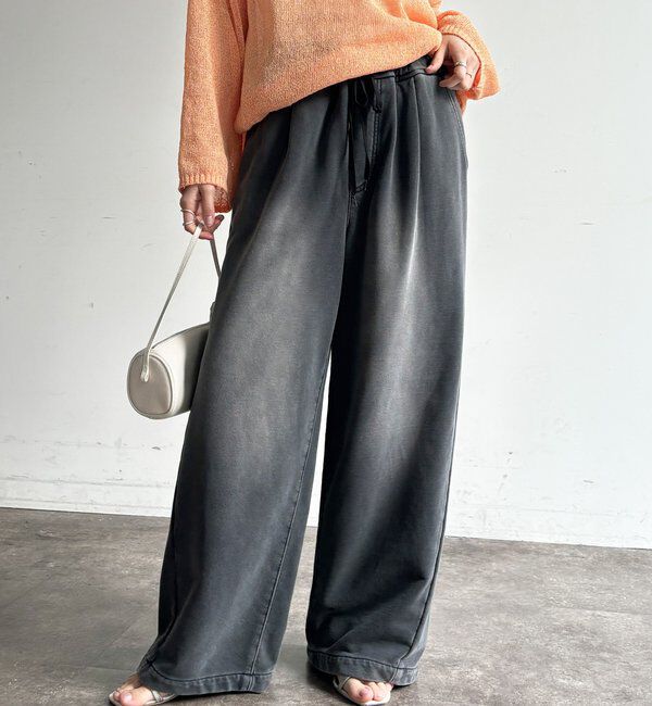  「【デニムなのにスウェット!?】デニムスウェットパンツ」|チノ|