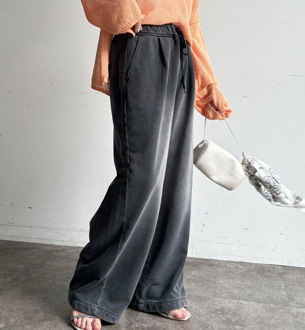  「【デニムなのにスウェット!?】デニムスウェットパンツ」|チノ|