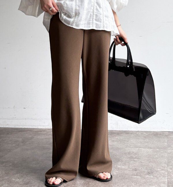  「バイヤスセミフレアパンツ」|チノ|カーキ