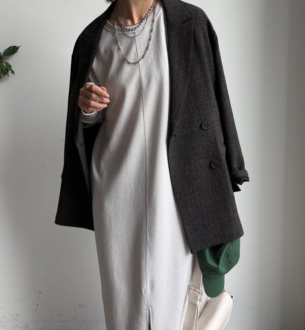  「ブークレーダンボールロングスリーブワンピース」|ワンピース|