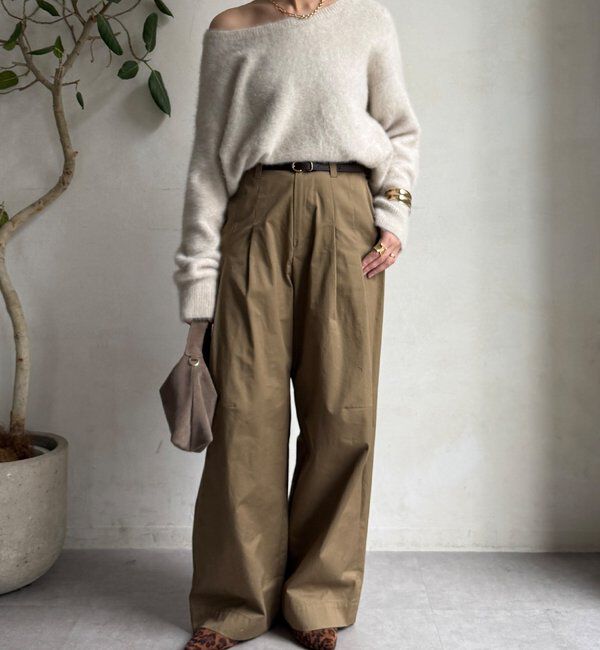  「ファーカシミヤプルオーバー」|ニット・セーター|