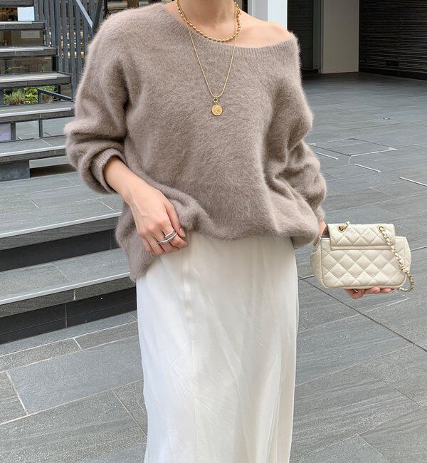  「ファーカシミヤプルオーバー」|ニット・セーター|