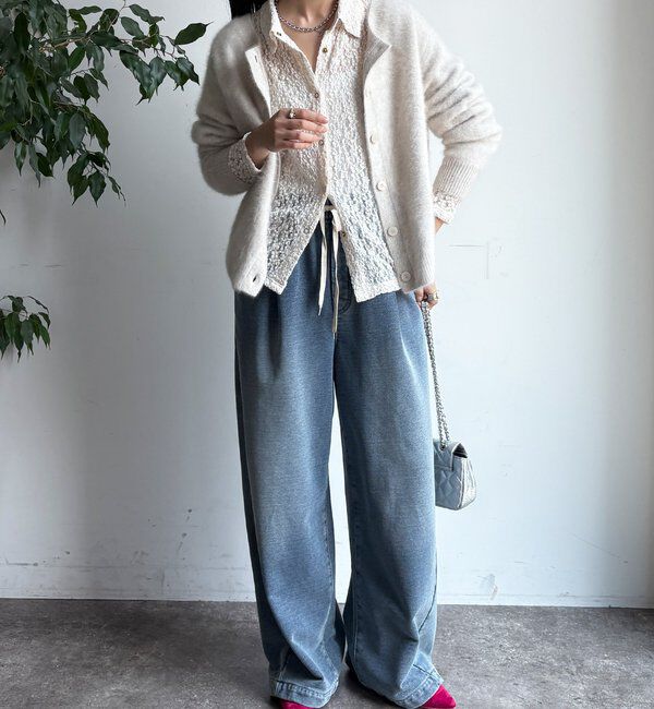  「ファーカシミヤカーディガン」|カーディガン|