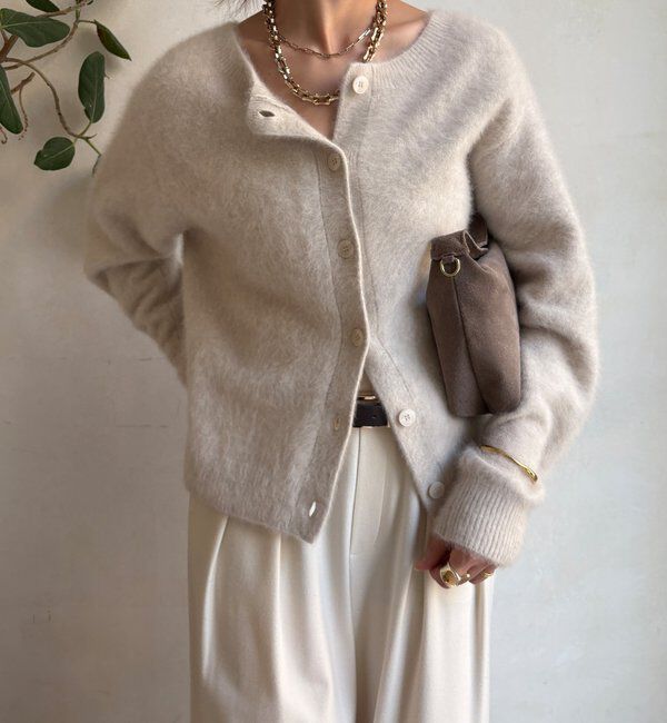  「ファーカシミヤカーディガン」|カーディガン|