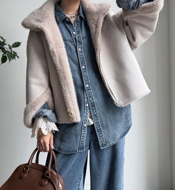  「フェイクファーリバーシブルコート」|その他|