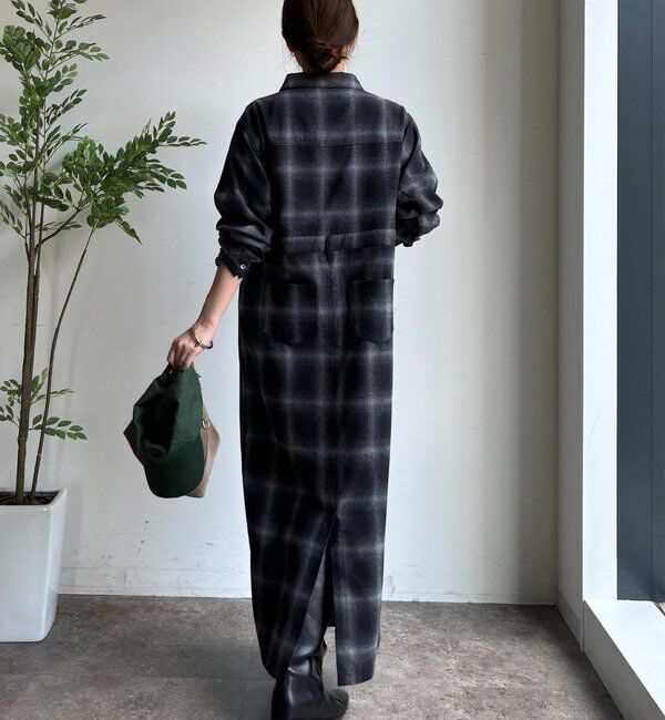  「オンブレチェックワンピース」|ワンピース|