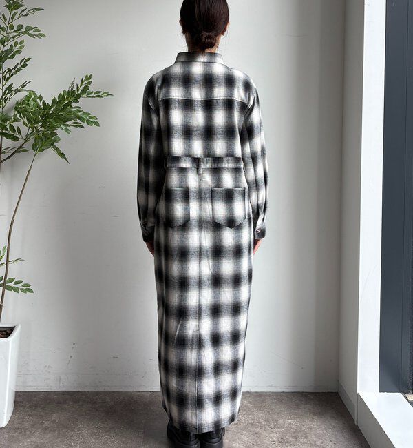  「オンブレチェックワンピース」|ワンピース|
