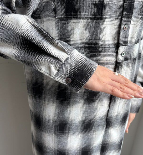  「オンブレチェックワンピース」|ワンピース|