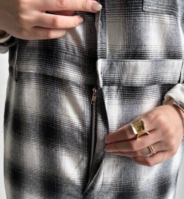  「オンブレチェックワンピース」|ワンピース|