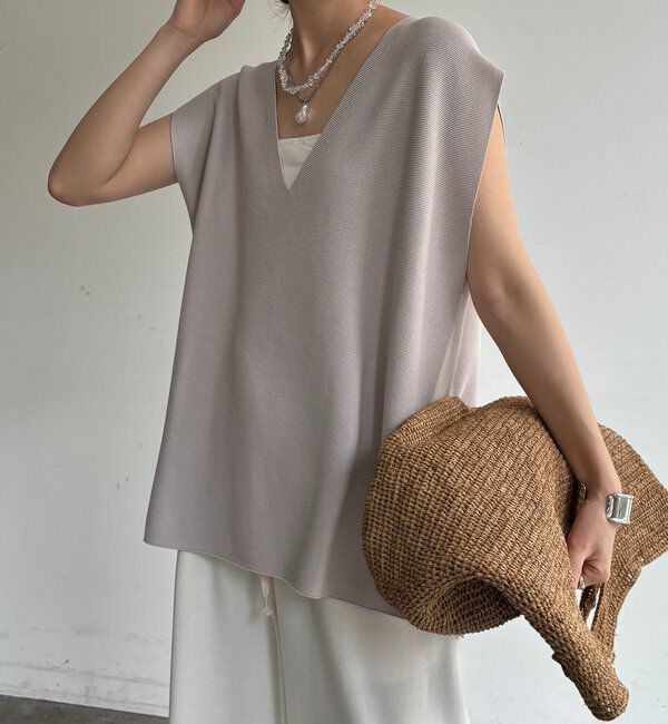  「ガーターフレンチプルオーバー」|Tシャツ・カットソー|