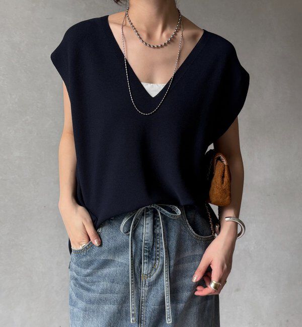  「ガーターフレンチプルオーバー」|Tシャツ・カットソー|