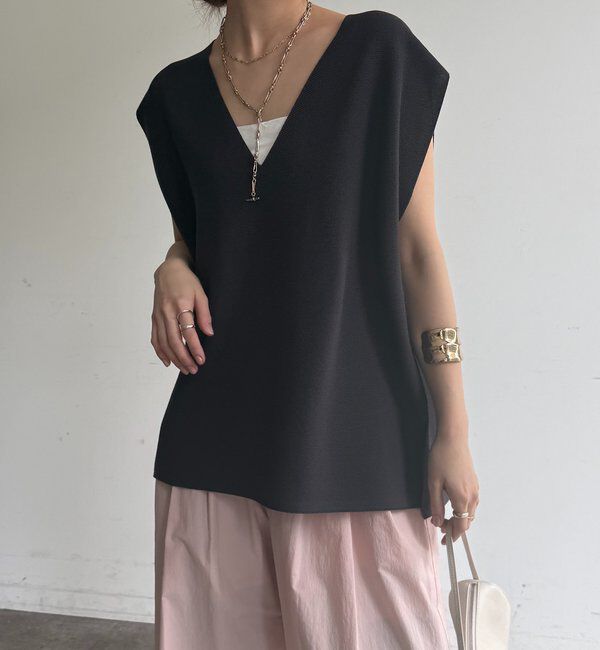  「ガーターフレンチプルオーバー」|Tシャツ・カットソー|